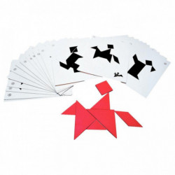 SACHET DE 28 FICHES MODÈLES POUR TANGRAM