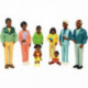 LA FAMILLE AFRICAINE 8 FIGURINES