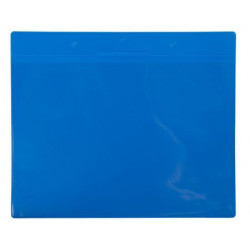 POCHETTE D'IDENTIFICATION MAGNETIQUE A4 PAYSAGE BLEU x10