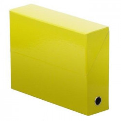 BOITE CLASST PELLICULEE DEGRADEE DOS 90 JAUNE PQT 5