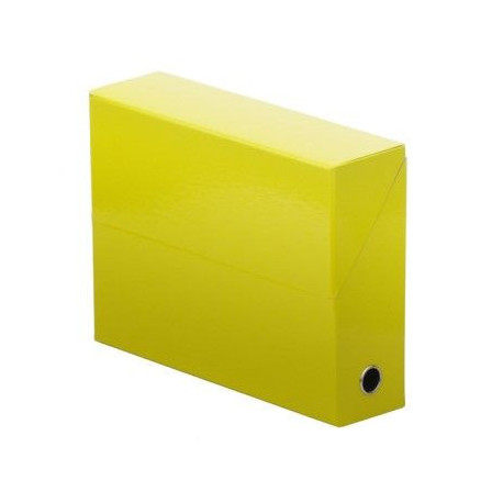 BOITE CLASST PELLICULEE DEGRADEE DOS 90 JAUNE PQT 5