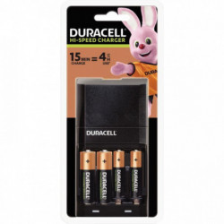 CHARGEUR CEF27 DURACELL + 2ACCUS AA ET 2 ACCUS AAA