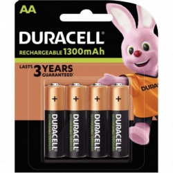 BLISTER DE 4 ACCU DURACELL AA 1300A PLUS POWER