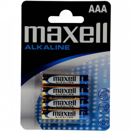 PILE LR03  AAA *PQT4* ALCALINES 1.5V  MAXELL TOP PRIX