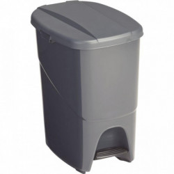 POUBELLE DUO À PÉDALE 25 LITRES ANTHRACITE/NOIR