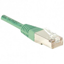 CÂBLE RJ45 DROIT 6E CATÉGORIE FTP 3 MÈTRES VERT
