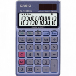 CALCULATRICE DE POCHE 12T CASIO SL-320TER+