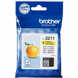 CARTOUCHE ENCRE À LA MARQUE BROTHER LC3211Y JAUNE
