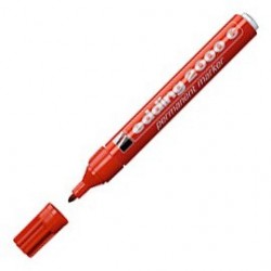 MARQUEUR EDDING E2000 ROUGE POINTE OGIVE CORPS METAL EDDING 4-2000C002