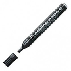 MARQUEUR EDDING E2200 NOIR POINTE BISEAUTE EDDING 4-2200C001