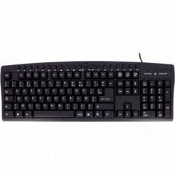 CLAVIER MULTIMÉDIA FILAIRE USB NOIR