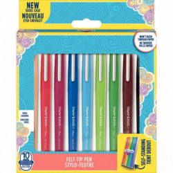 ETUI CHEVALET DE 10 FEUTRES FLAIR