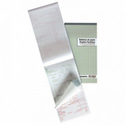 MANIFOLD BULLETINS DE SALAIRE NCR 13,5 X 23 CM 50 DUPLICATAS