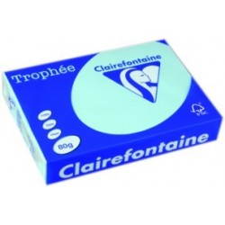 PAPIER TROPHEE A3 80G BLEU VIF RTE 500    1256