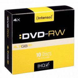 PAQUET DE 10 DVD-RW INTENSO 4,7 GO