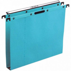 DOSSIERS SUSPENDUS POUR TIROIR PAQUET DE 25 VELCRO ULTIMATE H DOS FOND 30MM BLEU