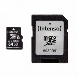 CARTE MÉMOIRE INTENSO MICRO SD UHS I PROFESSIONNEL  64GO