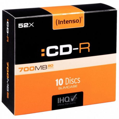 PAQUET DE 10 CD-R INTENSO 700 MO