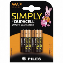 BLISTER DE 6 PILES 1.5V SIMPLY LR03 ALCALINE