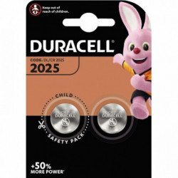 PILES BOUTON *BLISTER DE 2* CR 2025 DURACELL 5000394203907