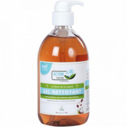 FLACON POMPE 500ML SAVON GEL NETTOYANT MAIN, CORPS, CHEVEUX SENTEUR COCO