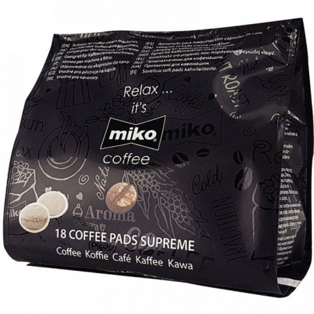 CAFE DOSETTE MIKO SUPREME TYPE SENSEO 100% ARABICA BTE 18 527410