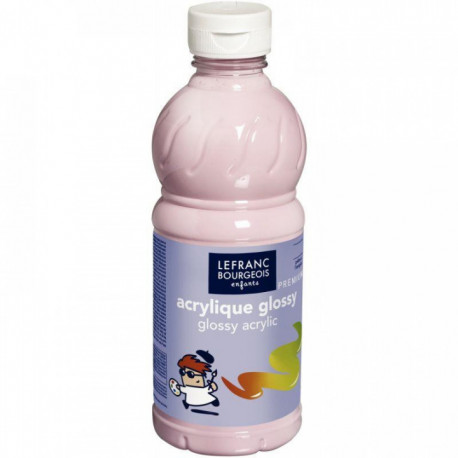 PEINTURE GLOSSY ACRYL BRIL C&C 500ML ROSE BONB LEFRANC