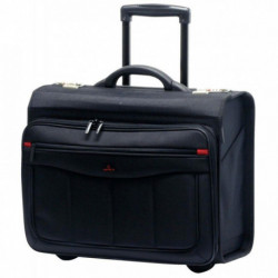 PILOT CASE TROLLEY NYLON NOIR DAVIDTS 261113