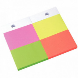 RECHARGE DE 4 BLOCS NOTES REPOSITIONNABLES FORMAT 10 X 15 CM