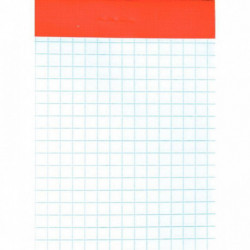 BLOC DE BUREAU 100 FEUILLES 60G 5X5 SANS COUVERTURE A7 7,4X10,5 CM