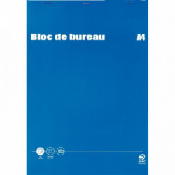 BLOC DE BUREAU 100 FEUILLES 60G FORMAT A4 QUADRILLÉ 5X5