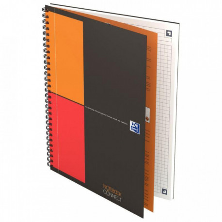 CAHIER SPIRALE NOTEBOOK B5 5X5 CONNECT  160P 80G 5x5 400080784 PEFC FAB France PEFC OXFORD SCRIBZEE
