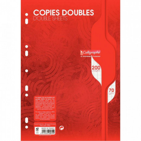 COPIES DBLES PERF. 2 UNIVERS. 21x29,7 70G 200 PAGES SEYES CALLIGRA 5615C