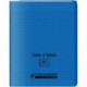 CAHIER A RABAT POLYPRO 17x22 48P 90G SEYES BLEU