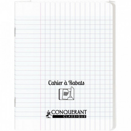 CAHIER A RABAT POLYPRO 17x22 48P 90G SEYES INCOLOR
