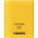 CAHIER A RABAT POLYPRO 17x22 48P 90G SEYES JAUNE