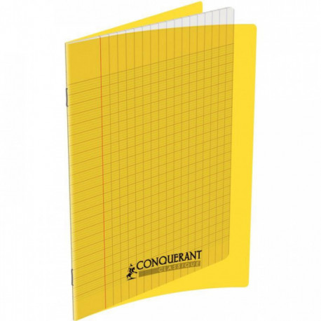 CAHIER POLYPRO JAUNE 17x22 90G 60 PAGES SEYES CONQUERA 100101235