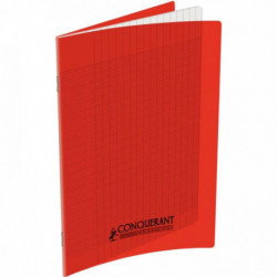 CAHIER POLYPRO ROUGE 17x22 90G 60 PAGES SEYES CONQUERA 100100214