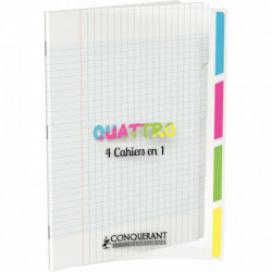 CAHIER 4 SECTIONS POLYPRO CONQ9 140 PAGES 24X32 90G TRANSLUCIDE OXFORD 400026555