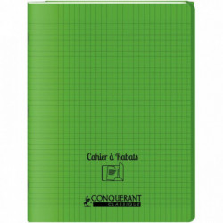 CAHIER A RABAT POLYPRO 24x3296P 90G SEYES VERT