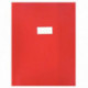 PAQUET DE 10 PROTÈGES-CAHIER ÉPAISSEUR 21/100ÈME 24X32CM PVC ROUGE