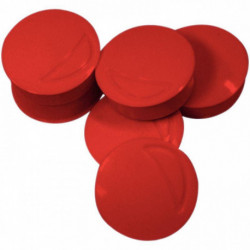 AIMANTS 22MM ROUGE *BTE6 *
