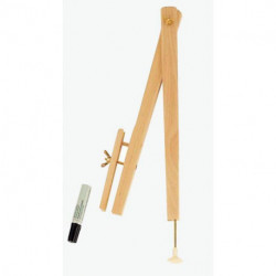 COMPAS A TABLEAU BOIS 40 cm TOUS FEUTRES A VENTOUSE FTA250141