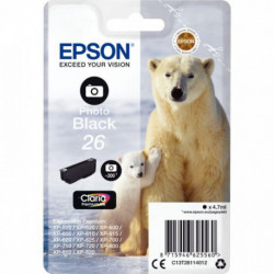 C13T26114010 CART EPSON "OURS POLAIRE" CLARIA NOIR PHOTO EPSON 200 PAGES