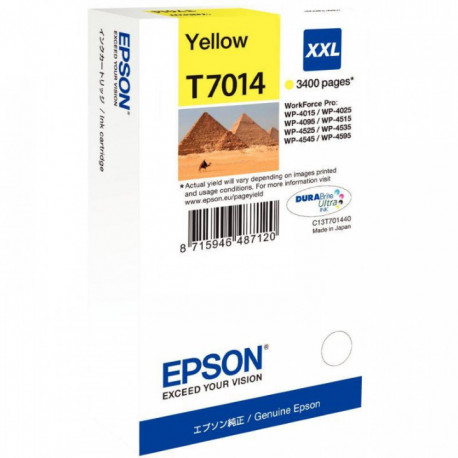 C13T70144010 CART  EPSON JAUNE  3400P C13T701440 - T7014 EPSON