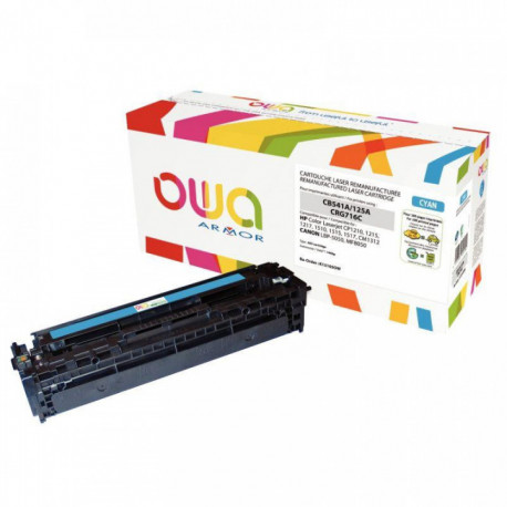 CB541A 125A 716 CYAN TONER P/HP/CANON  1400PAGES OWA