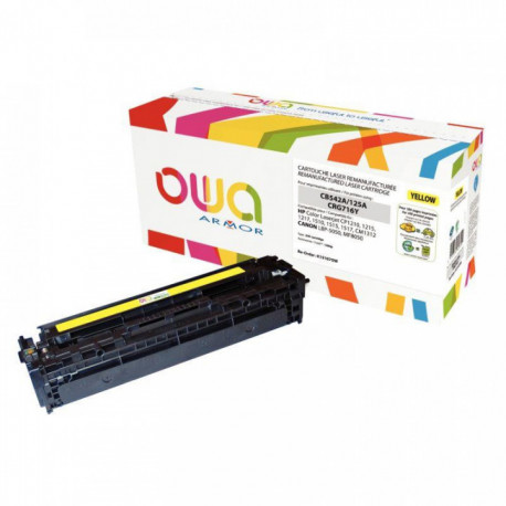 CB542A 125A 716 JAUNE TONER P/HP/CANON  1400PAGES OWA