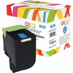 80C2HC0 CARTOUCHE LASER COULEUR LEXMARK CX410 CYAN  K15810OW
