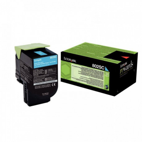 TONER À LA MARQUE LEXMARK 80C2SC0 CYAN