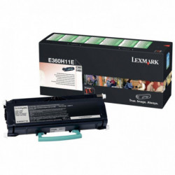 TONER À LA MARQUE LEXMARK E360H11E NOIR HAUTE CAPACITÉ